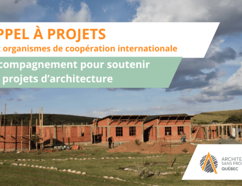 APPEL À PROJETS – Accompagnement pour projets d’architecture en coopération internationale