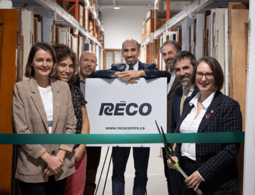 RÉCO : l’inauguration du nouveau centre de réemploi de matériaux de construction à Montréal fait salle comble !