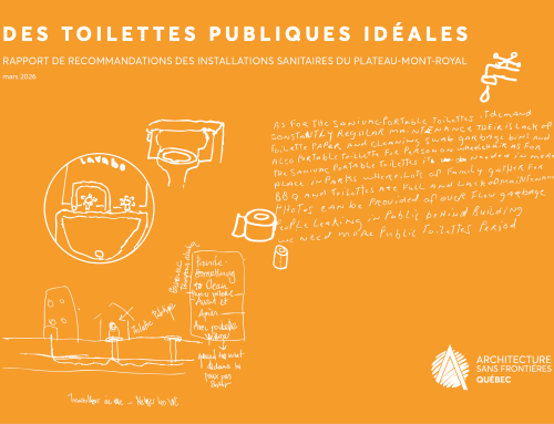 Nouvelle publication : Rapport de recommandations des installations sanitaires du Plateau-Mont-Royal